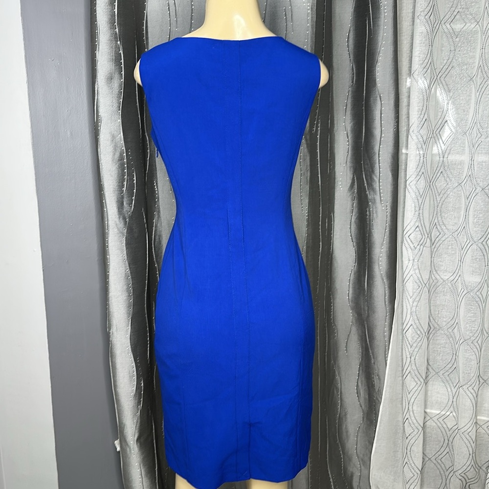 Calvin Klein Royal Blue Mini Dress Sz4 - Picture 4 of 5